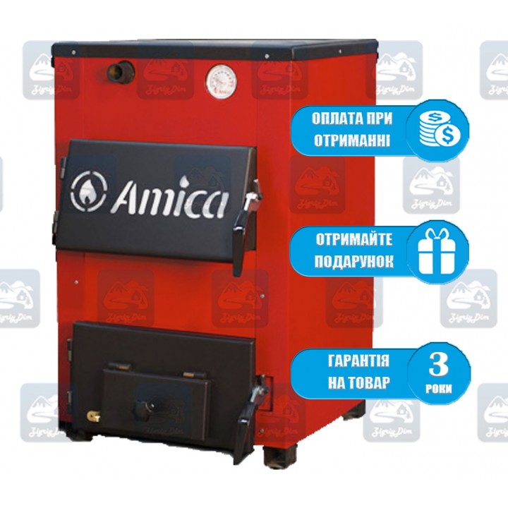 Amica Optima P (18 кВт) - Твердотопливный котел-плита Амика